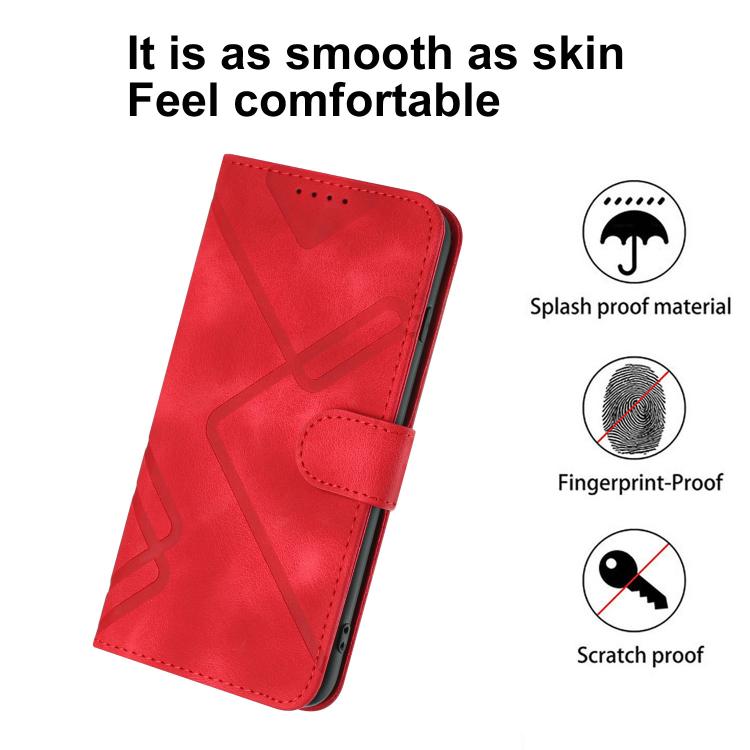 Line Pattern Skin Feel Leather Phone Case, For OPPO Reno15 Pro Max 5G Global, For OPPO Reno15 F 5G Global, For OPPO Reno15 Pro 5G Global, For OPPO Reno15 5G Global, For OPPO Find X9, For OPPO A6 Pro 4G / 5G Global / F31 5G, For OPPO F31 Pro+ 5G / A6 GT...