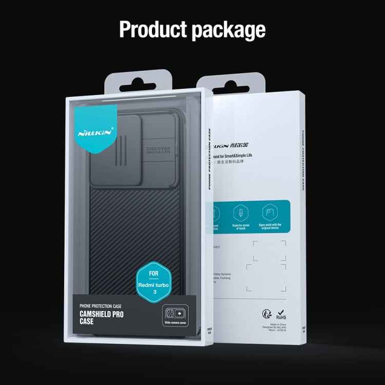 NILLKIN CamShield Pro PC Phone Case, For Xiaomi Redmi Turbo 3, For Xiaomi Redmi Note 13 Pro+ 5G, For Xiaomi Redmi Note 13 Pro 5G, For Xiaomi Redmi K60 Ultra, For Xiaomi Redmi K70 / K70 Pro