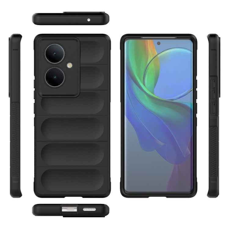 Magic Shield TPU + Flannel Phone Case, For vivo Y78+ Global, For vivo iQOO Z7x, For vivo Y27 4G Global