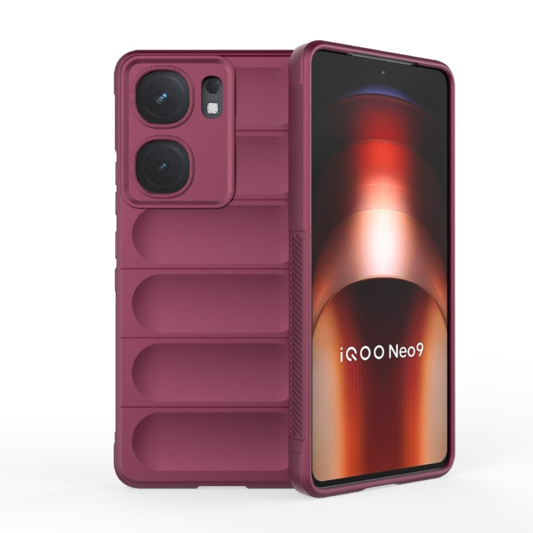 Magic Shield TPU + Flannel Phone Case, For vivo iQOO Z9 Turbo 5G, For vivo Y200E 5G Global / Y100 5G IDN, For vivo iQOO Neo9, For vivo S18E 5G