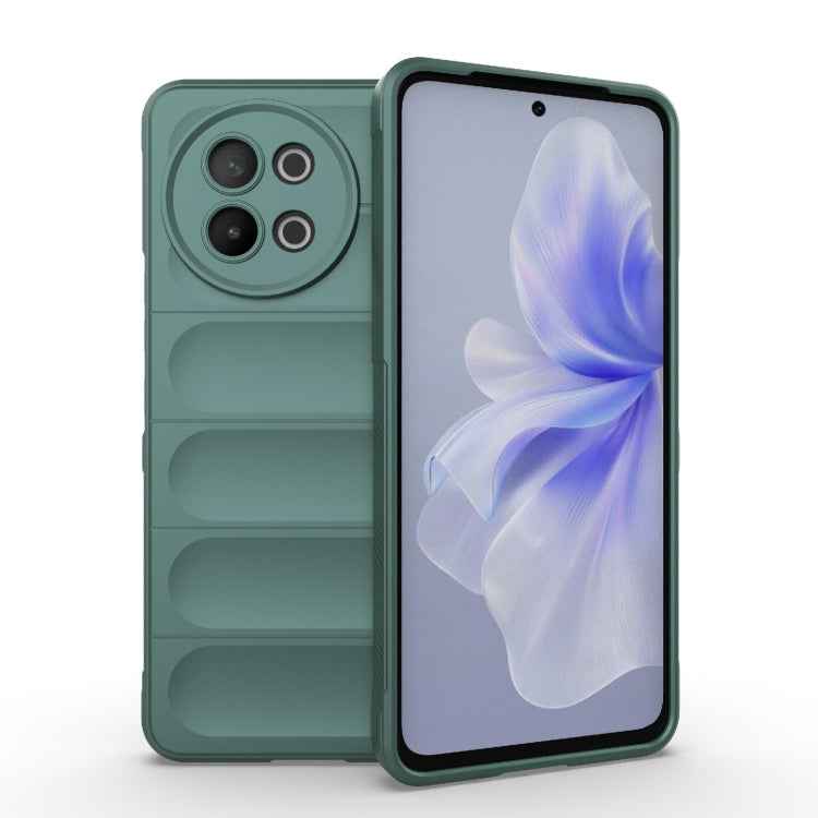Magic Shield TPU + Flannel Phone Case, For vivo iQOO Z9 Turbo 5G, For vivo Y200E 5G Global / Y100 5G IDN, For vivo iQOO Neo9, For vivo S18E 5G