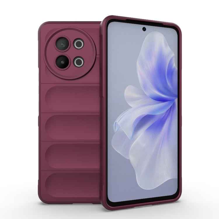 Magic Shield TPU + Flannel Phone Case, For vivo iQOO Z9 Turbo 5G, For vivo Y200E 5G Global / Y100 5G IDN, For vivo iQOO Neo9, For vivo S18E 5G