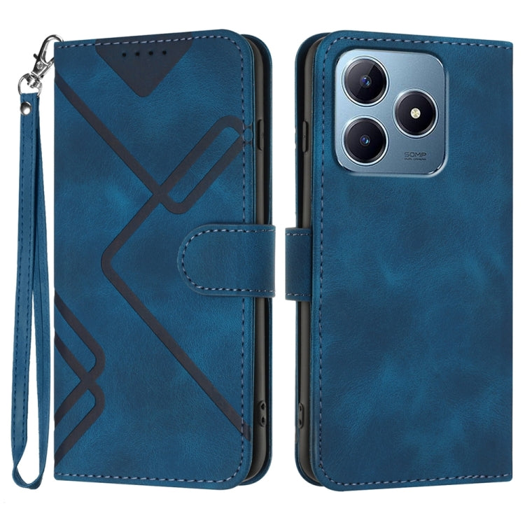 Line Pattern Skin Feel Leather Phone Case, For Realme GT7 Pro, For Realme 13 Pro / 13 Pro+ Global, For Realme GT 6 / GT 6T, For Realme C63 / C61 Global, For Realme 12 Lite / C67 4G Global, For Realme GT5 Pro, For Realme 10 Pro, For Realme 10 Pro+