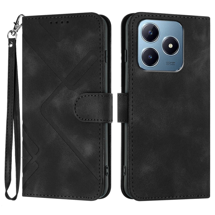 Line Pattern Skin Feel Leather Phone Case, For Realme GT7 Pro, For Realme 13 Pro / 13 Pro+ Global, For Realme GT 6 / GT 6T, For Realme C63 / C61 Global, For Realme 12 Lite / C67 4G Global, For Realme GT5 Pro, For Realme 10 Pro, For Realme 10 Pro+