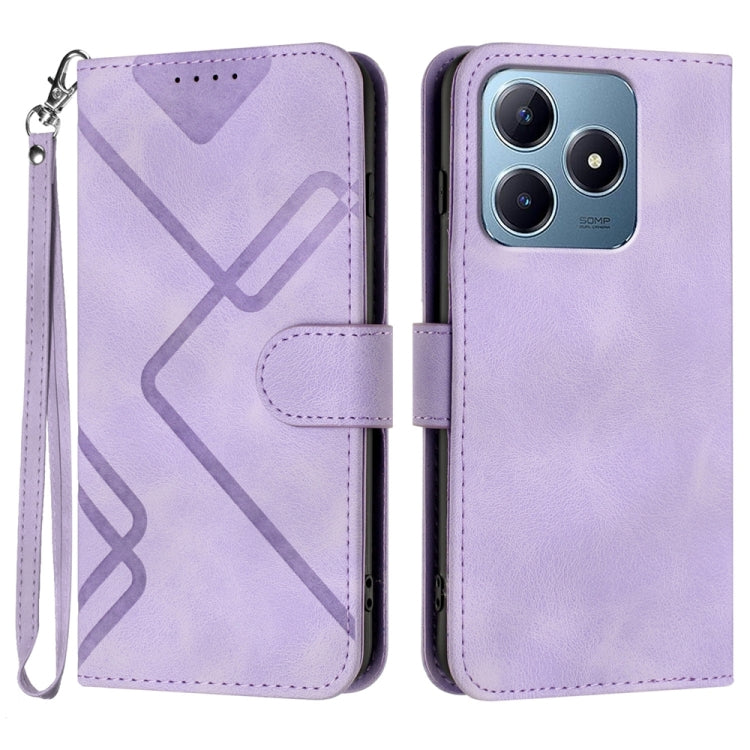 Line Pattern Skin Feel Leather Phone Case, For Realme GT7 Pro, For Realme 13 Pro / 13 Pro+ Global, For Realme GT 6 / GT 6T, For Realme C63 / C61 Global, For Realme 12 Lite / C67 4G Global, For Realme GT5 Pro, For Realme 10 Pro, For Realme 10 Pro+