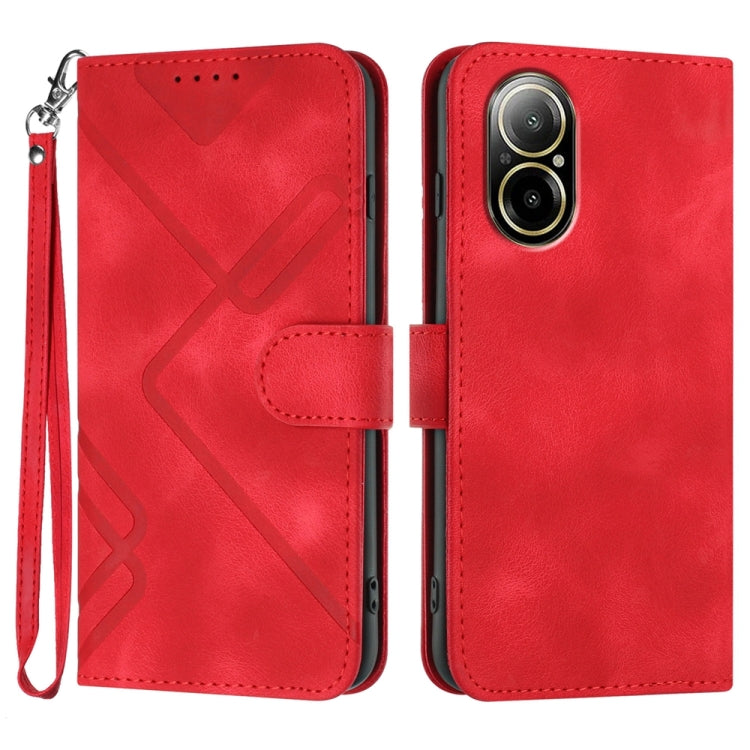 Line Pattern Skin Feel Leather Phone Case, For Realme GT7 Pro, For Realme 13 Pro / 13 Pro+ Global, For Realme GT 6 / GT 6T, For Realme C63 / C61 Global, For Realme 12 Lite / C67 4G Global, For Realme GT5 Pro, For Realme 10 Pro, For Realme 10 Pro+