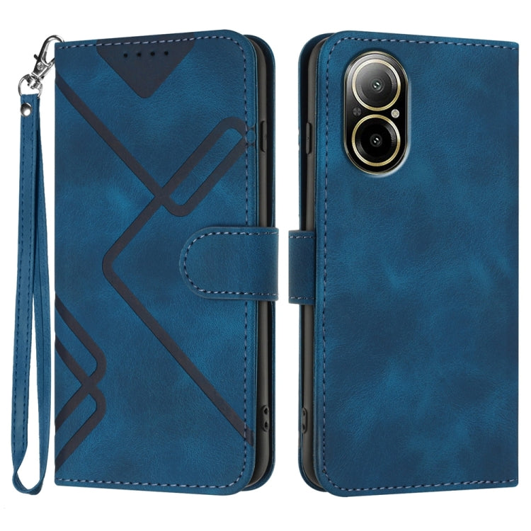 Line Pattern Skin Feel Leather Phone Case, For Realme GT7 Pro, For Realme 13 Pro / 13 Pro+ Global, For Realme GT 6 / GT 6T, For Realme C63 / C61 Global, For Realme 12 Lite / C67 4G Global, For Realme GT5 Pro, For Realme 10 Pro, For Realme 10 Pro+