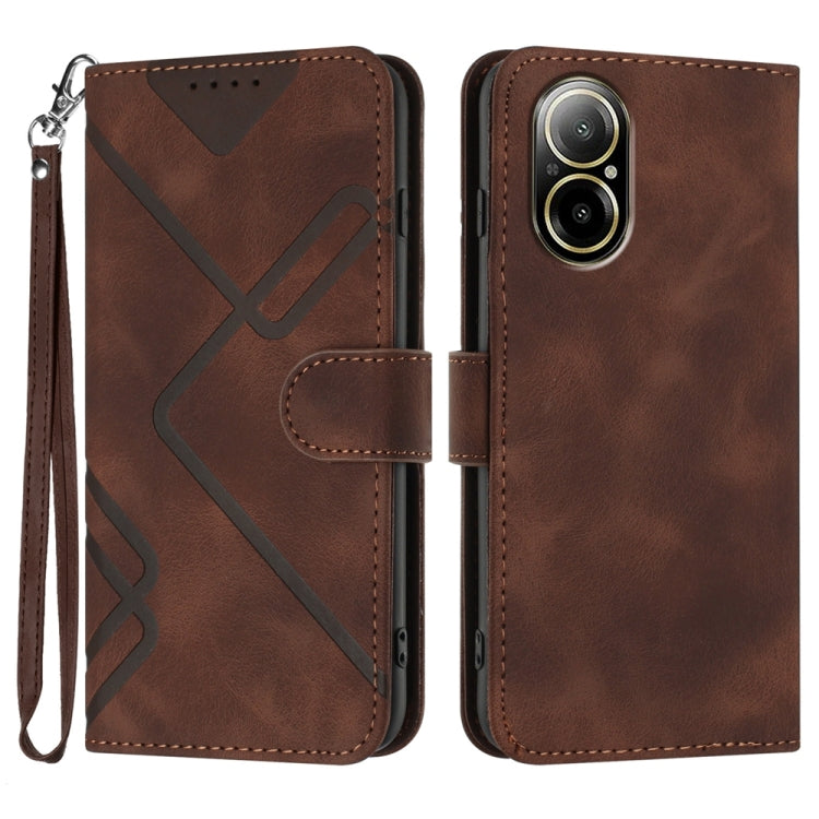Line Pattern Skin Feel Leather Phone Case, For Realme GT7 Pro, For Realme 13 Pro / 13 Pro+ Global, For Realme GT 6 / GT 6T, For Realme C63 / C61 Global, For Realme 12 Lite / C67 4G Global, For Realme GT5 Pro, For Realme 10 Pro, For Realme 10 Pro+