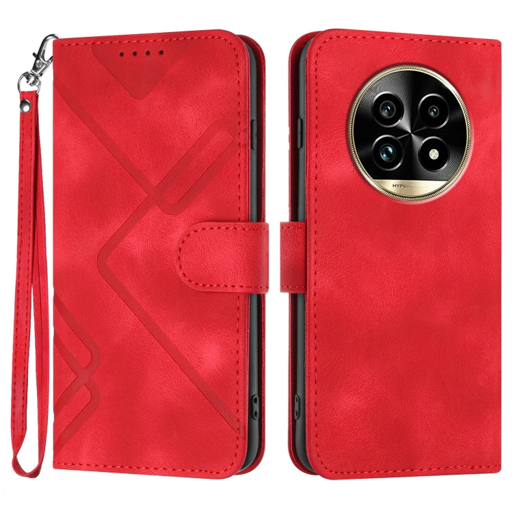 Line Pattern Skin Feel Leather Phone Case, For Realme GT7 Pro, For Realme 13 Pro / 13 Pro+ Global, For Realme GT 6 / GT 6T, For Realme C63 / C61 Global, For Realme 12 Lite / C67 4G Global, For Realme GT5 Pro, For Realme 10 Pro, For Realme 10 Pro+