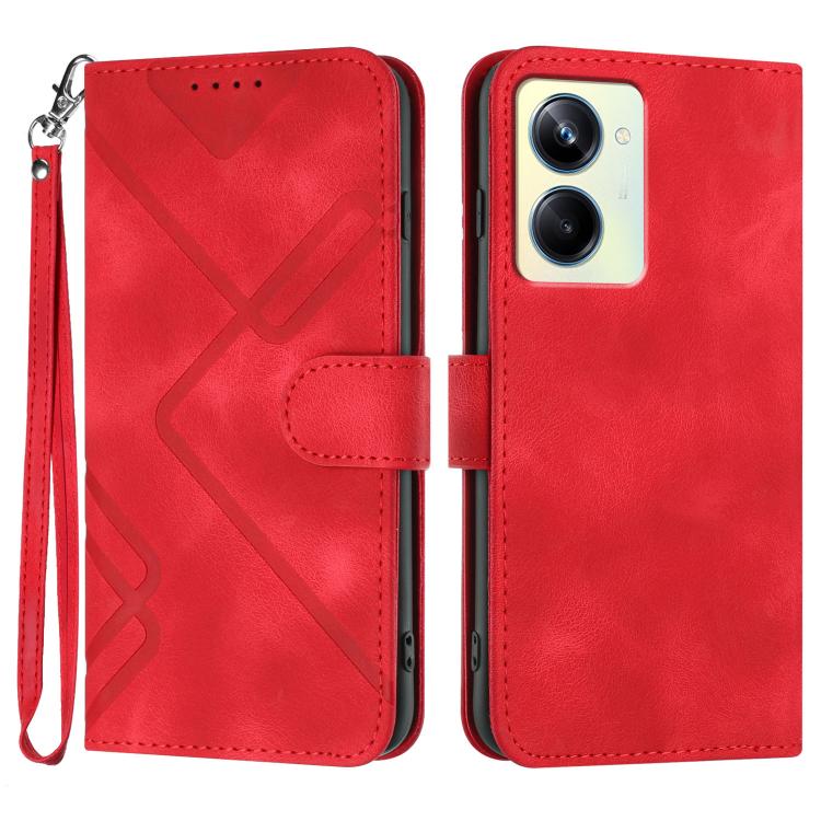 Line Pattern Skin Feel Leather Phone Case, For Realme GT7 Pro, For Realme 13 Pro / 13 Pro+ Global, For Realme GT 6 / GT 6T, For Realme C63 / C61 Global, For Realme 12 Lite / C67 4G Global, For Realme GT5 Pro, For Realme 10 Pro, For Realme 10 Pro+