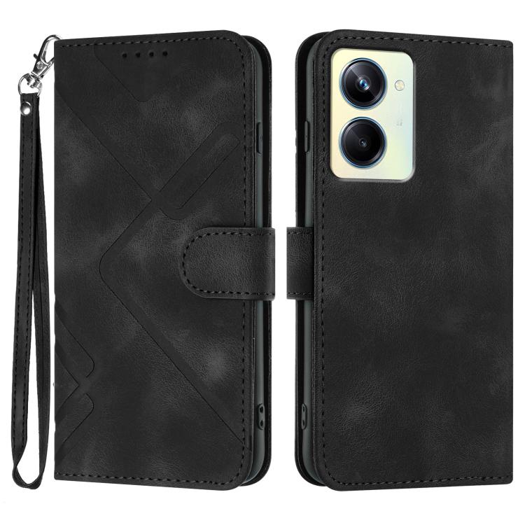 Line Pattern Skin Feel Leather Phone Case, For Realme GT7 Pro, For Realme 13 Pro / 13 Pro+ Global, For Realme GT 6 / GT 6T, For Realme C63 / C61 Global, For Realme 12 Lite / C67 4G Global, For Realme GT5 Pro, For Realme 10 Pro, For Realme 10 Pro+
