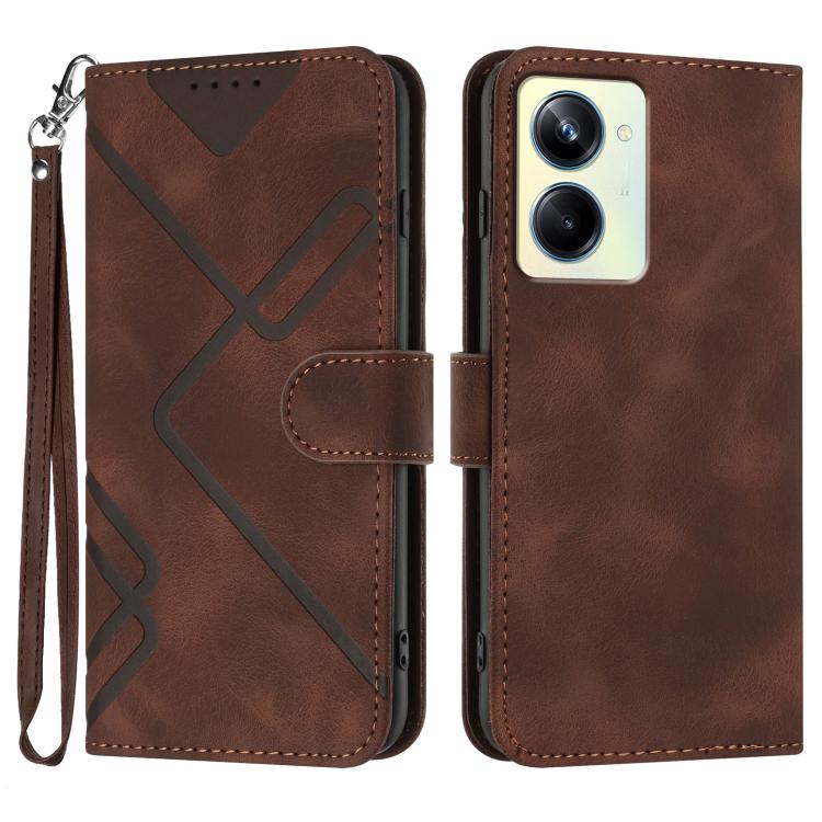Line Pattern Skin Feel Leather Phone Case, For Realme GT7 Pro, For Realme 13 Pro / 13 Pro+ Global, For Realme GT 6 / GT 6T, For Realme C63 / C61 Global, For Realme 12 Lite / C67 4G Global, For Realme GT5 Pro, For Realme 10 Pro, For Realme 10 Pro+