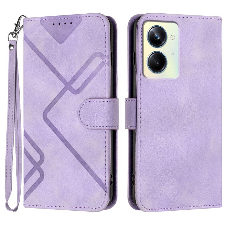 Line Pattern Skin Feel Leather Phone Case, For Realme GT7 Pro, For Realme 13 Pro / 13 Pro+ Global, For Realme GT 6 / GT 6T, For Realme C63 / C61 Global, For Realme 12 Lite / C67 4G Global, For Realme GT5 Pro, For Realme 10 Pro, For Realme 10 Pro+