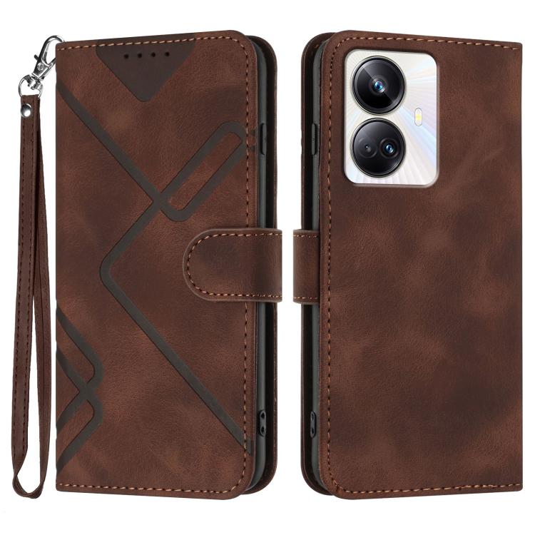 Line Pattern Skin Feel Leather Phone Case, For Realme GT7 Pro, For Realme 13 Pro / 13 Pro+ Global, For Realme GT 6 / GT 6T, For Realme C63 / C61 Global, For Realme 12 Lite / C67 4G Global, For Realme GT5 Pro, For Realme 10 Pro, For Realme 10 Pro+