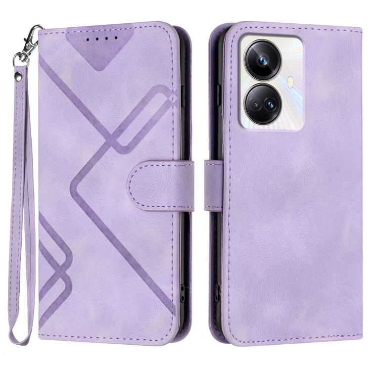 Line Pattern Skin Feel Leather Phone Case, For Realme GT7 Pro, For Realme 13 Pro / 13 Pro+ Global, For Realme GT 6 / GT 6T, For Realme C63 / C61 Global, For Realme 12 Lite / C67 4G Global, For Realme GT5 Pro, For Realme 10 Pro, For Realme 10 Pro+