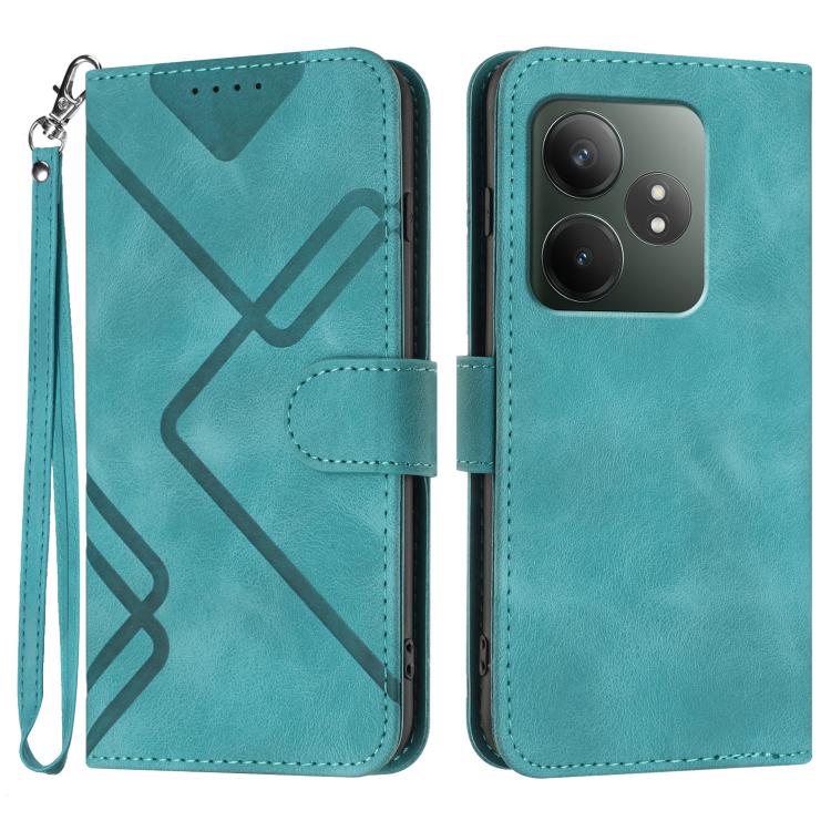 Line Pattern Skin Feel Leather Phone Case, For Realme GT7 Pro, For Realme 13 Pro / 13 Pro+ Global, For Realme GT 6 / GT 6T, For Realme C63 / C61 Global, For Realme 12 Lite / C67 4G Global, For Realme GT5 Pro, For Realme 10 Pro, For Realme 10 Pro+