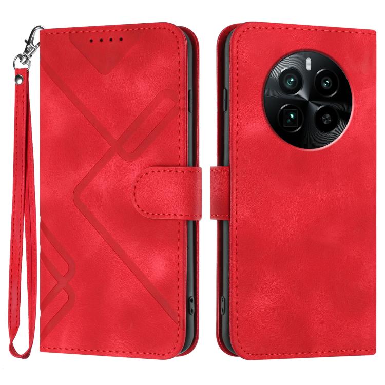 Line Pattern Skin Feel Leather Phone Case, For Realme GT7 Pro, For Realme 13 Pro / 13 Pro+ Global, For Realme GT 6 / GT 6T, For Realme C63 / C61 Global, For Realme 12 Lite / C67 4G Global, For Realme GT5 Pro, For Realme 10 Pro, For Realme 10 Pro+