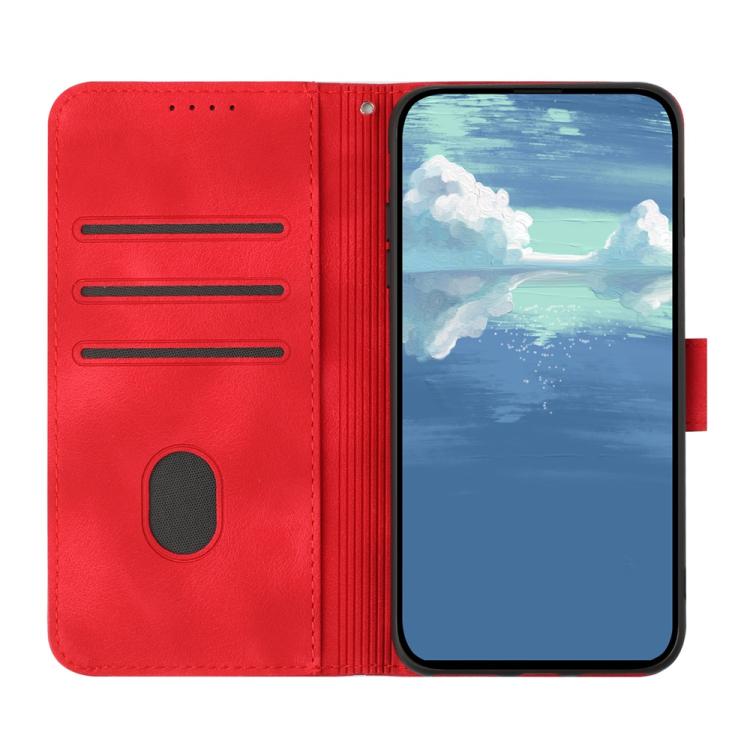 Line Pattern Skin Feel Leather Phone Case, For Realme 16T 5G, For Realme C100 4G, For Realme 15x 5G India / Realme C85 5G, For Realme P4 Pro 5G, For Realme P4 5G, For Realme 15T 5G, For Realme C71 India, For Realme 15 5G / Realme 15 Pro 5G
