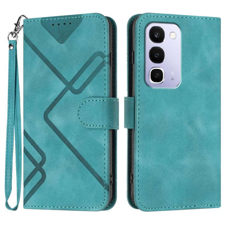 Line Pattern Skin Feel Leather Phone Case, For Realme 16T 5G, For Realme C100 4G, For Realme 15x 5G India / Realme C85 5G, For Realme P4 Pro 5G, For Realme P4 5G, For Realme 15T 5G, For Realme C71 India, For Realme 15 5G / Realme 15 Pro 5G