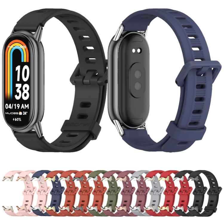 Mijobs Flat Hole Breathable Silicone Watch Band