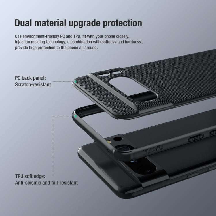 NILLKIN Frosted Shield Pro PC + TPU Phone Case, For Google Pixel 7A, For Google Pixel 8a, For Google Pixel 8 Pro, For Google Pixel 8