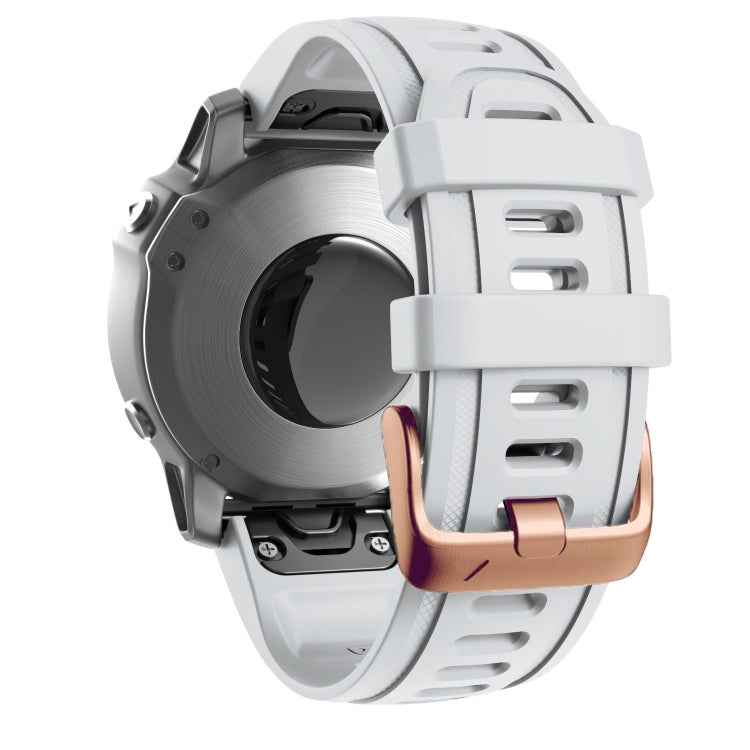20mm Rose Gold Buckle Silicone Watch Band