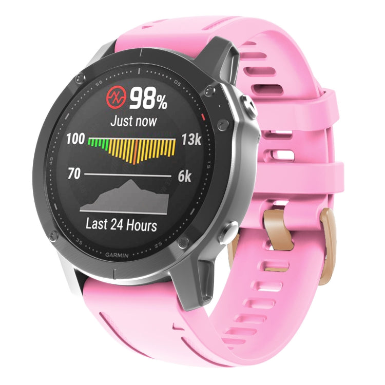 20mm Rose Gold Buckle Silicone Watch Band