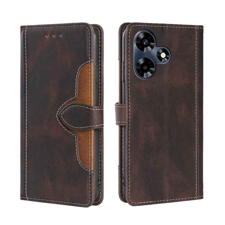 Skin Feel Magnetic Buckle Leather Phone Case, For Infinix Hot 30i 4G, For Infinix Hot 30 4G