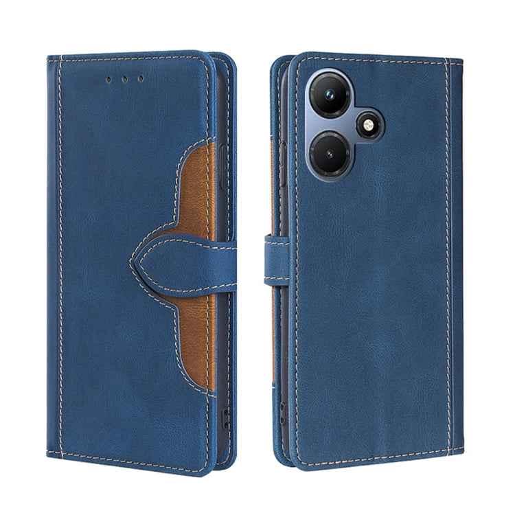 Skin Feel Magnetic Buckle Leather Phone Case, For Infinix Hot 30i 4G, For Infinix Hot 30 4G