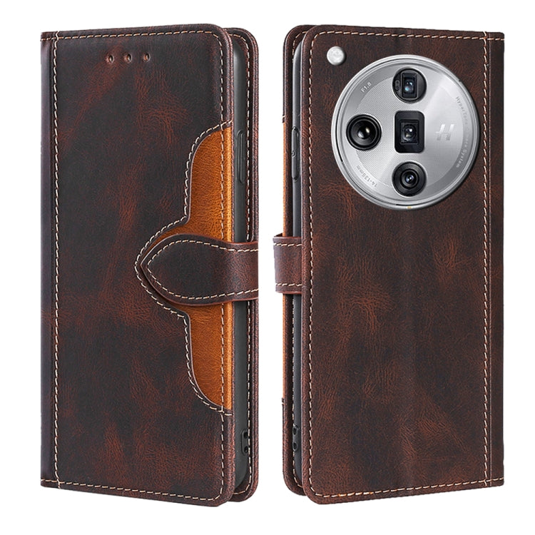 Skin Feel Magnetic Buckle Leather Phone Case, For OPPO Find X7 5G, For OPPO Find X7 Ultra 5G, For OPPO Reno10 Pro+ 5G, For OPPO A1 5G