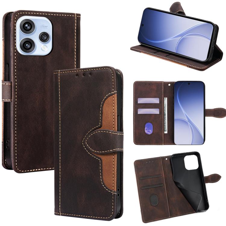 Skin Feel Magnetic Buckle Leather Phone Case, For OPPO Reno15 F 5G, For OPPO A6x 4G Global, For OPPO Reno15 5G Global, For OPPO Find X9 5G, For OPPO F31 5G, For OPPO Find X9 Pro 5G, For OPPO K13 Turbo Pro 5G, For OPPO Reno14 F 5G, For OPPO A5x 5G Globa...