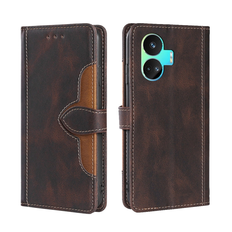 Skin Feel Magnetic Buckle Leather Phone Case, For Realme 12 Pro 5G, For Realme GT5 Pro 5G, For Realme 11 5G, For Realme 11 Pro / 11 Pro+ 5G, For Realme C65 4G, For Realme GT Neo5 SE
