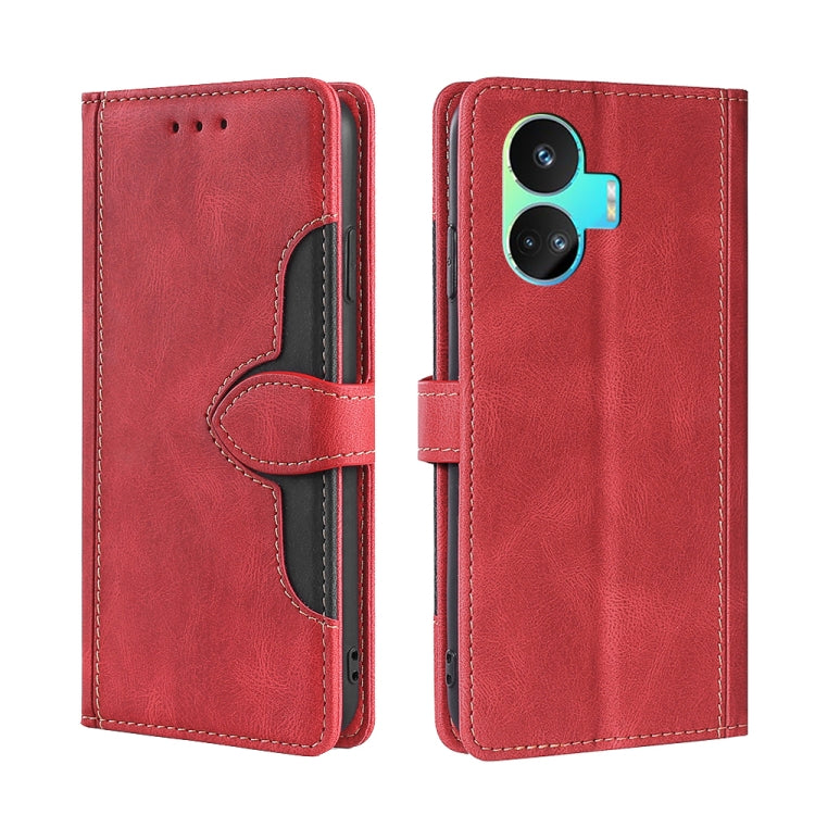 Skin Feel Magnetic Buckle Leather Phone Case, For Realme 12 Pro 5G, For Realme GT5 Pro 5G, For Realme 11 5G, For Realme 11 Pro / 11 Pro+ 5G, For Realme C65 4G, For Realme GT Neo5 SE