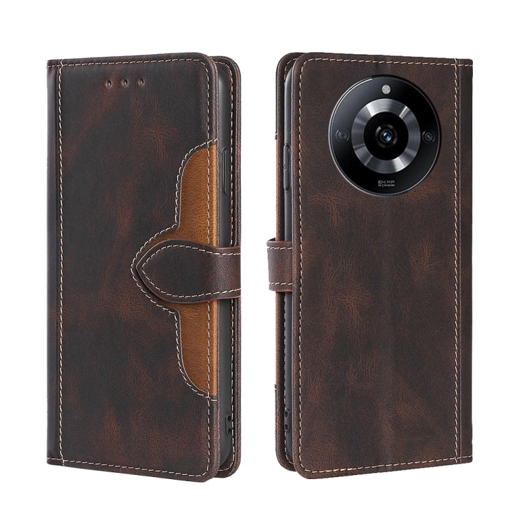 Skin Feel Magnetic Buckle Leather Phone Case, For Realme 12 Pro 5G, For Realme GT5 Pro 5G, For Realme 11 5G, For Realme 11 Pro / 11 Pro+ 5G, For Realme C65 4G, For Realme GT Neo5 SE