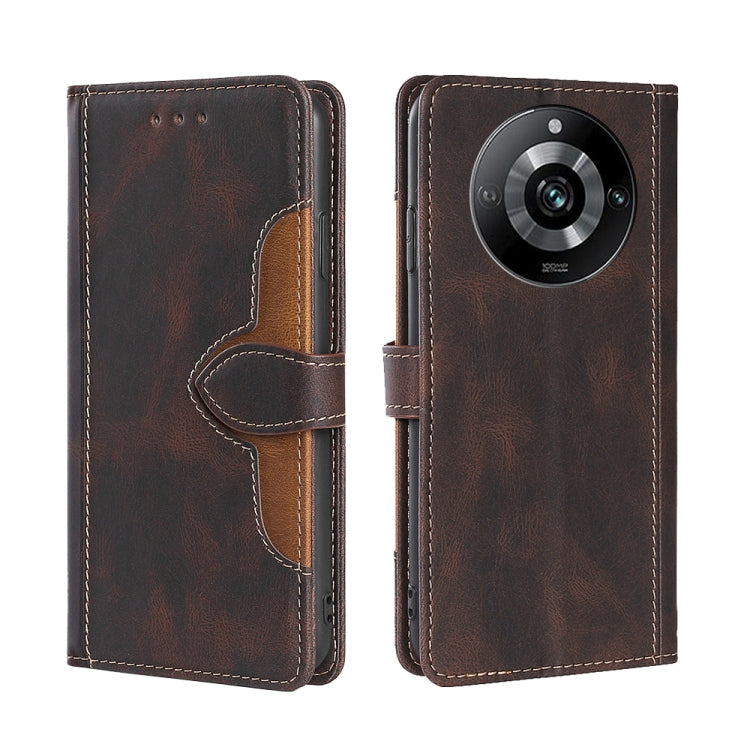 Skin Feel Magnetic Buckle Leather Phone Case, For Realme 12 Pro 5G, For Realme GT5 Pro 5G, For Realme 11 5G, For Realme 11 Pro / 11 Pro+ 5G, For Realme C65 4G, For Realme GT Neo5 SE