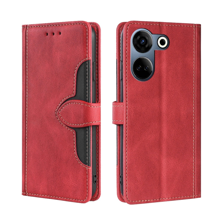 Skin Feel Magnetic Buckle Leather Phone Case, For Tecno Camon 30 Premier 5G, For Tecno Pova 6 Neo 4G, For Tecno Camon 30 Pro 5G, For Tecno Camon 30, For Tecno Camon 20 Premier 5G, For Tecno Camon 20 Pro 5G, For Tecno Camon 20 Pro 4G