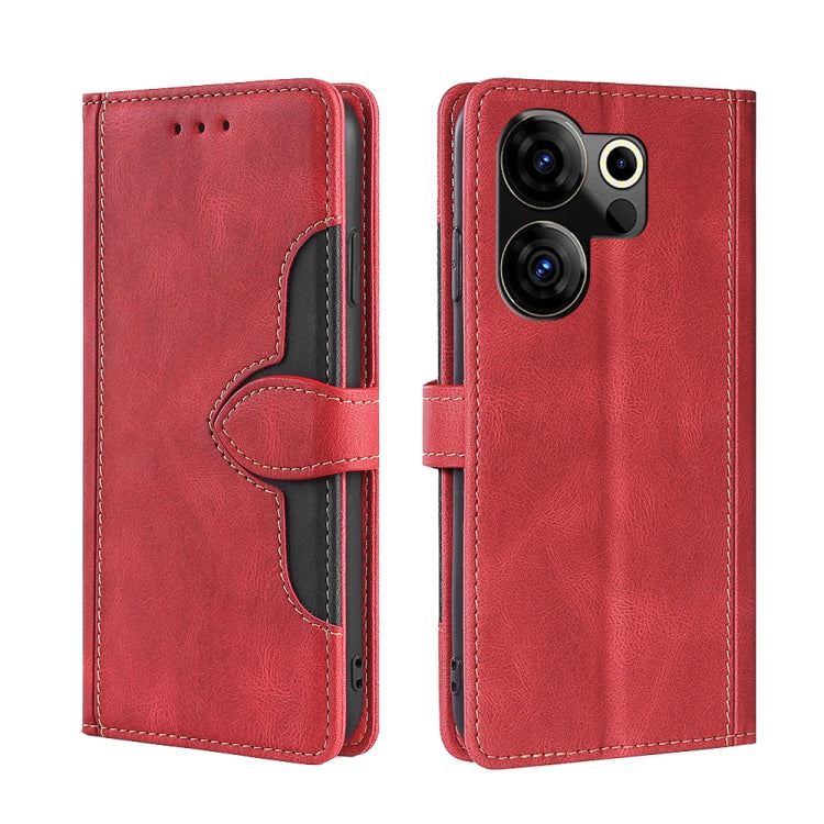 Skin Feel Magnetic Buckle Leather Phone Case, For Tecno Camon 30 Premier 5G, For Tecno Pova 6 Neo 4G, For Tecno Camon 30 Pro 5G, For Tecno Camon 30, For Tecno Camon 20 Premier 5G, For Tecno Camon 20 Pro 5G, For Tecno Camon 20 Pro 4G