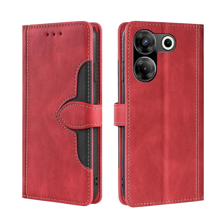 Skin Feel Magnetic Buckle Leather Phone Case, For Tecno Camon 30 Premier 5G, For Tecno Pova 6 Neo 4G, For Tecno Camon 30 Pro 5G, For Tecno Camon 30, For Tecno Camon 20 Premier 5G, For Tecno Camon 20 Pro 5G, For Tecno Camon 20 Pro 4G