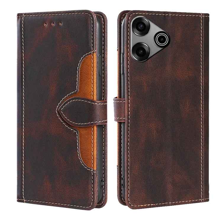 Skin Feel Magnetic Buckle Leather Phone Case, For Tecno Camon 30, For Tecno Pova 6 Pro 5G, For Tecno Camon 20 Premier 5G, For Tecno Camon 20 Pro 5G, For Tecno Camon 20 Pro 4G