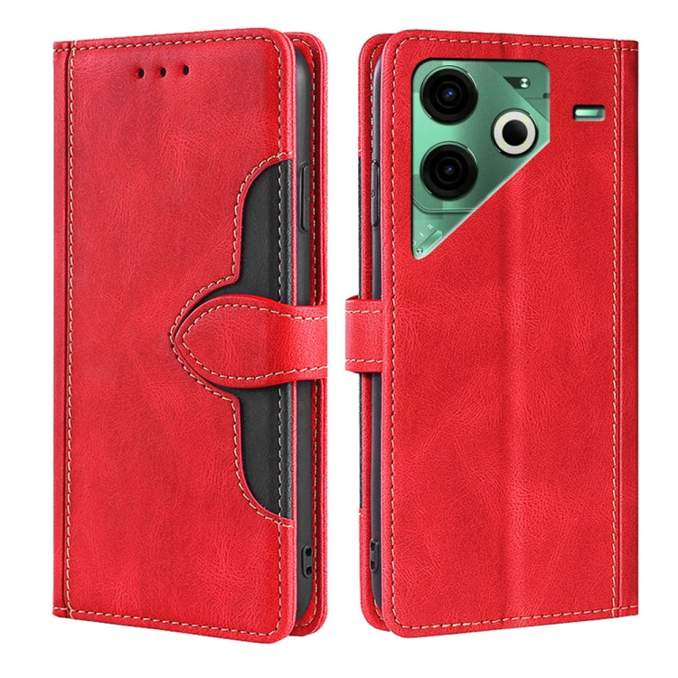 Skin Feel Magnetic Buckle Leather Phone Case, For Tecno Camon 30 Premier 5G, For Tecno Pova 6 Neo 4G, For Tecno Camon 30 Pro 5G, For Tecno Camon 30, For Tecno Camon 20 Premier 5G, For Tecno Camon 20 Pro 5G, For Tecno Camon 20 Pro 4G