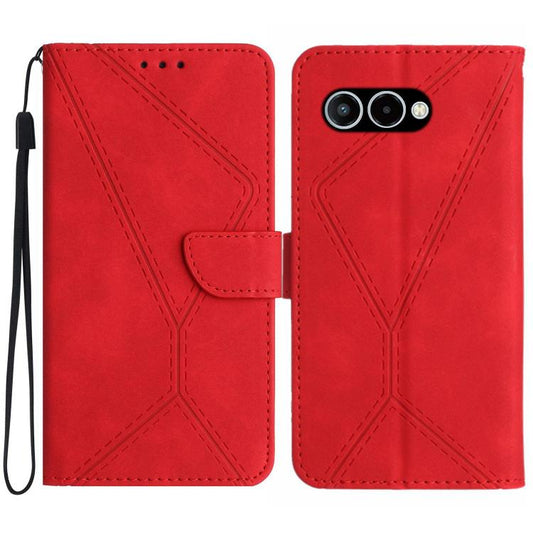 Stitching Embossed Leather Phone Case