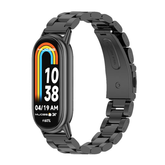 Mijobs Three Bead Stainless Steel Watch Band