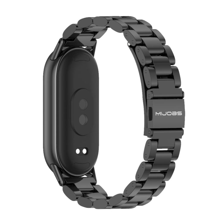 Mijobs Three Bead Stainless Steel Watch Band