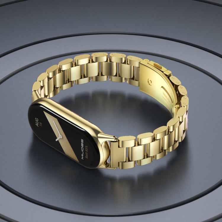 Mijobs Three Bead Stainless Steel Watch Band