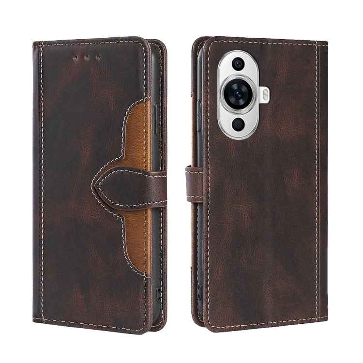 Skin Feel Magnetic Buckle Leather Phone Case, For Huawei nova 11 Pro 4G / 11 Ultra 4G, For Huawei nova 11 4G