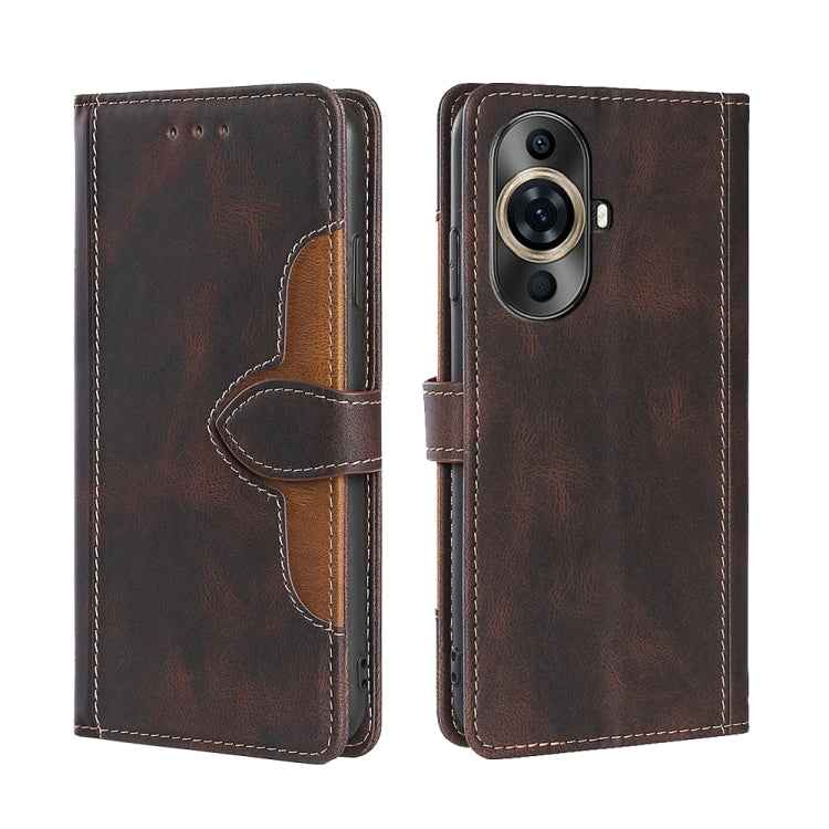 Skin Feel Magnetic Buckle Leather Phone Case, For Huawei nova 12i 4G, For Huawei Pura 70 5G, For Huawei nova 12 5G, For Huawei Enjoy 60 Pro / nova 11i, For Huawi Enjoy 60X, For Huawei nova 11 Pro 4G / 11 Ultra 4G, For Huawei nova 11 4G