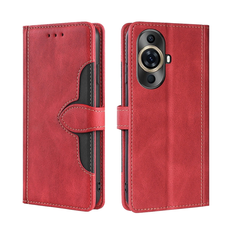 Skin Feel Magnetic Buckle Leather Phone Case, For Huawei nova 12i 4G, For Huawei Pura 70 5G, For Huawei nova 12 5G, For Huawei Enjoy 60 Pro / nova 11i, For Huawi Enjoy 60X, For Huawei nova 11 Pro 4G / 11 Ultra 4G, For Huawei nova 11 4G