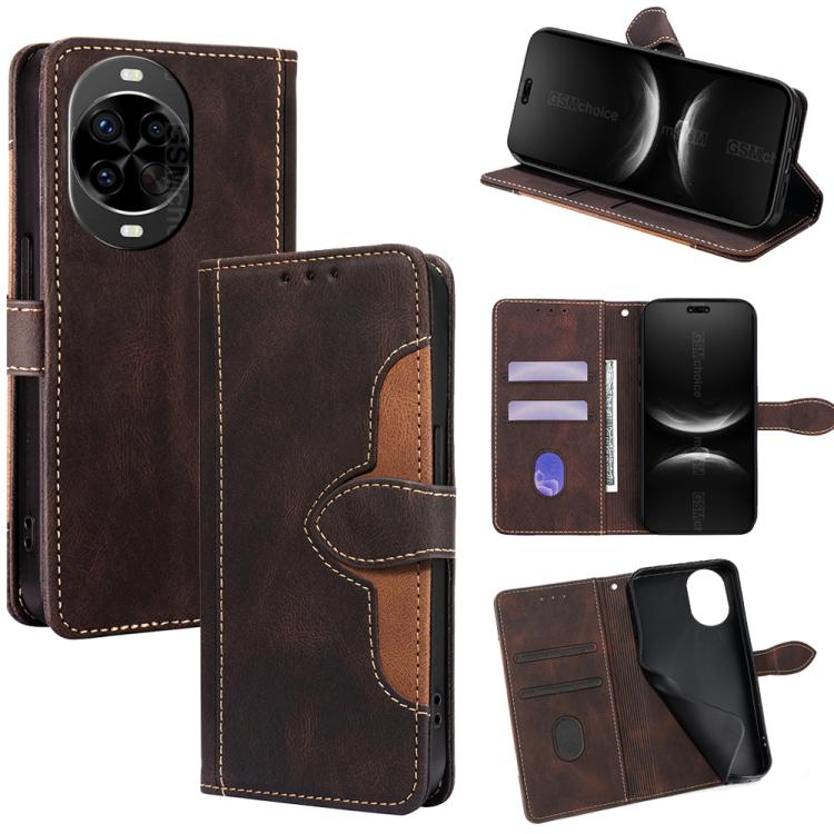 Skin Feel Magnetic Buckle Leather Phone Case, For Huawei Enjoy 90 Pro Max 5G, For Huawei Enjoy 90 Plus 5G, For Huawei nova 15 Ultra, For Huawei nova 15 Pro, For Huawei nova 15, For Huawei Mate 80 Pro Max 5G, For Huawei Mate 80 5G, For Huawei Maimang 40...