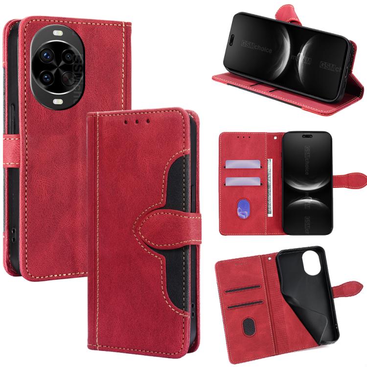 Skin Feel Magnetic Buckle Leather Phone Case, For Huawei Enjoy 90 Pro Max 5G, For Huawei Enjoy 90 Plus 5G, For Huawei nova 15 Ultra, For Huawei nova 15 Pro, For Huawei nova 15, For Huawei Mate 80 Pro Max 5G, For Huawei Mate 80 5G, For Huawei Maimang 40...