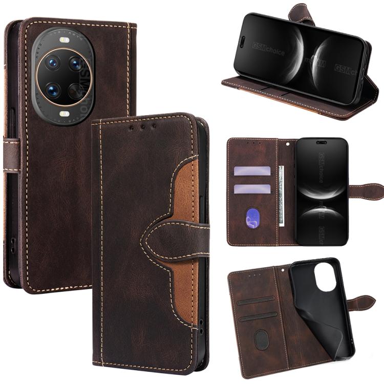 Skin Feel Magnetic Buckle Leather Phone Case, For Huawei Enjoy 90 Pro Max 5G, For Huawei Enjoy 90 Plus 5G, For Huawei nova 15 Ultra, For Huawei nova 15 Pro, For Huawei nova 15, For Huawei Mate 80 Pro Max 5G, For Huawei Mate 80 5G, For Huawei Maimang 40...